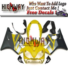 Injection ABS Fairing Kit For HOUDA CBR600 04-07 206 F4i Yellow Silve Fairings