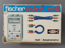 Fischertechnik em8 volt ammeter without cable with original packaging made in Germany