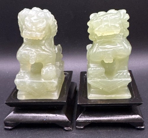 Pair vintage chinese carved - pair,