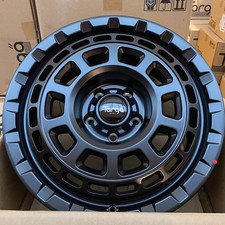 16" VW TRANSPORTER T5 T6 T6.1 MATT BLACK TARGA TG9 8J SWAMPER ALLOYS X4