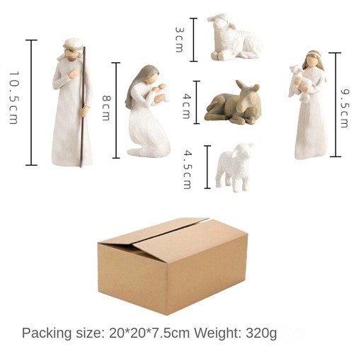 6pcs willow tree nativity - tree,