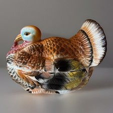 VTG Ceramic Turkey Gravy Boat