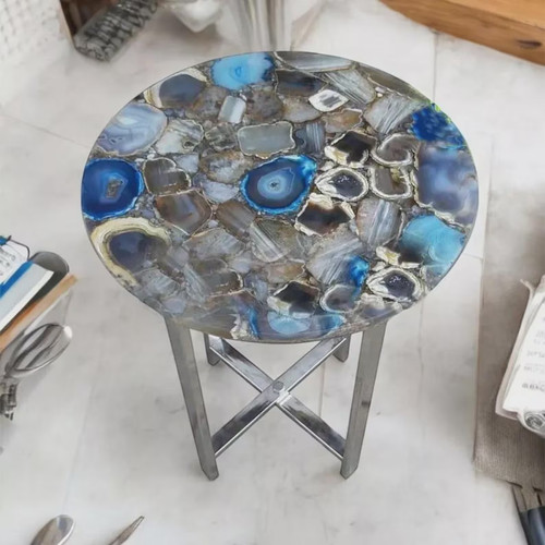 Luxury blue agate - blue,