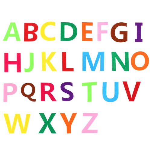 50pcs felt alphabet - felt, letters