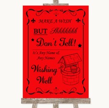 Red Wishing Well Message
