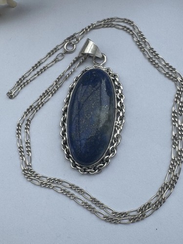 Large lapis lazuli pendant - lazuli,