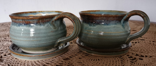 Green studio pottery - x,