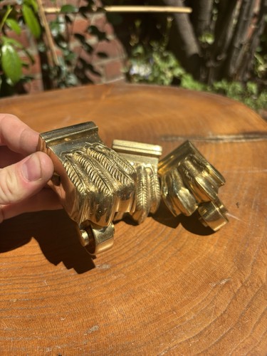 Vintage brass lion paw - vintage,