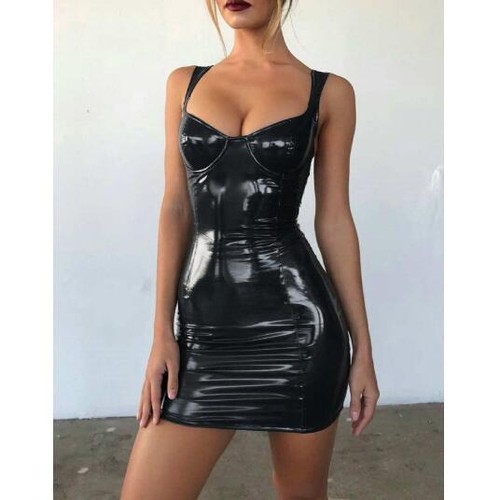 Womens latex faux leather - womens,