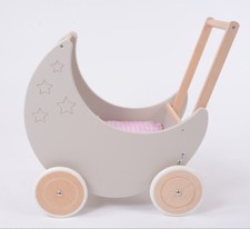 Brand New Wooden Doll Pram