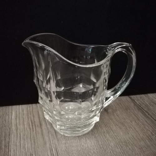Vintage jacobean glass jug - vintage,