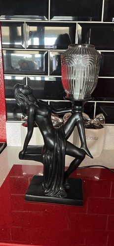Art deco style lamp - , bronze