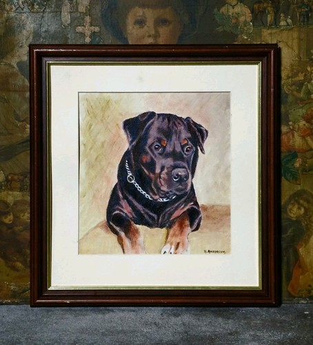 Antique vintage rottweiler - antique,