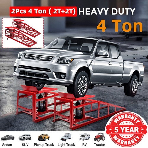 Ton hydraulic car ramps 2pc - ton,
