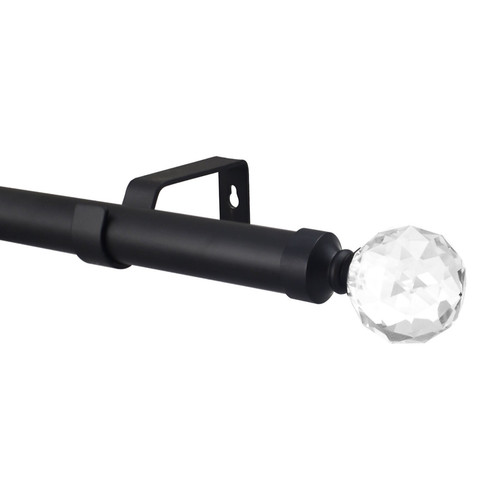 Curtain pole matt - matt, black