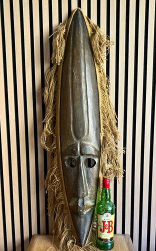Large carved wooden papua - carved,