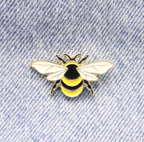Small bumble bee enamel - bumble,