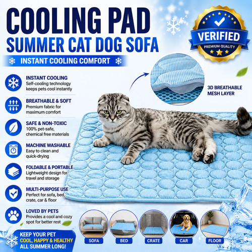 Large self cooling ice - mat, bed