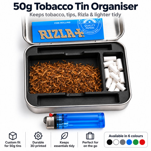 Tobacco tin organiser divider - tin,