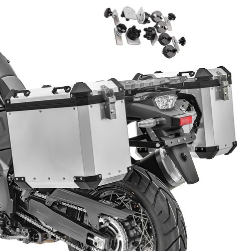 Aluminium panniers set for - aluminium,