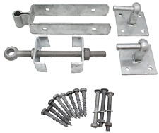 Field Gate Hinges Adjustable Set Farm Driveway 5bar Heavy Duty Bottom Hooks AFHP