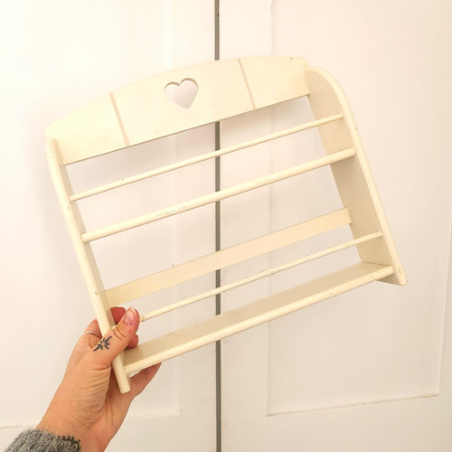 Vintage white wooden spice - vintage,