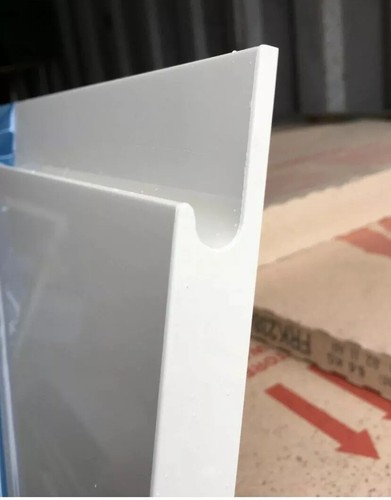 White gloss kitchen drawer - white,