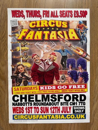Circus fantasia large poster - circus,