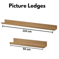 RUSTIC WOODEN PHOTO SHELF