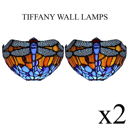 Pair tiffany dragonfly - of,