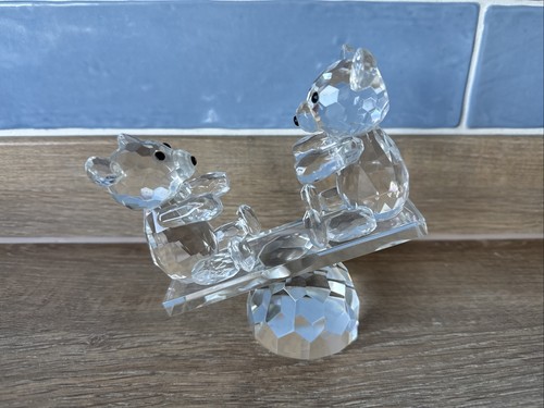 Crystal teddy bears seesaw - crystal,