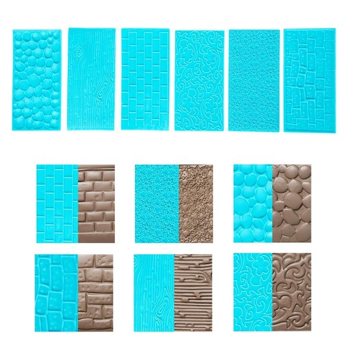 6pcs fondant impression - 6pcs,