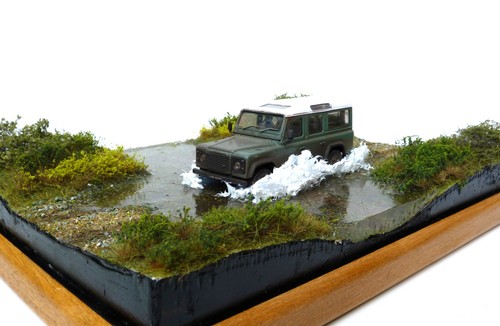 Scale diorama land rover - land,