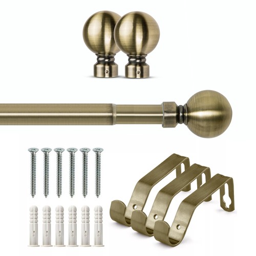 Extendable curtain poles with - curtain,
