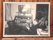 Orig. c. 1895 5x7 PLATINUM PRINT OFFICE roll top oak desk USA American Commerce