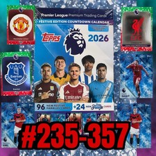 Topps Festive Freeze Edition Countdown Calendar Premier League Parallels 235-357
