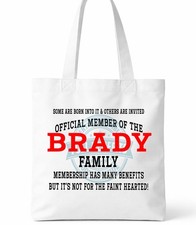 Brady Family Clan Tote Bag