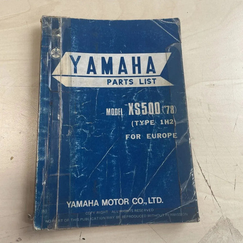 Yamaha xs500 parts catalogue - yamaha,