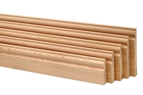 Solid oak skirting - torus, style
