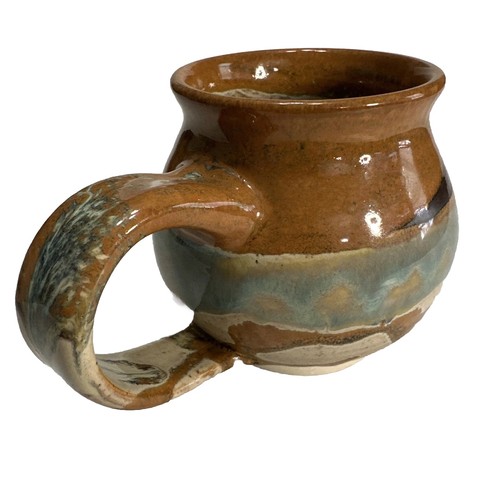 Pitch pine pottery ceramic mug - pottery,