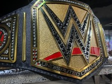 UNDISPUTED CHAMPIONSHIP NEW UNIVERSAL REPLICA BELT 2MM BRASS ADULT SIZE WWE BELT