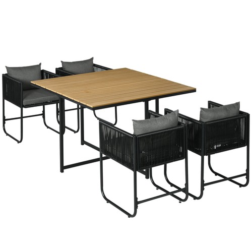 Outsunny rattan dining - dining, set
