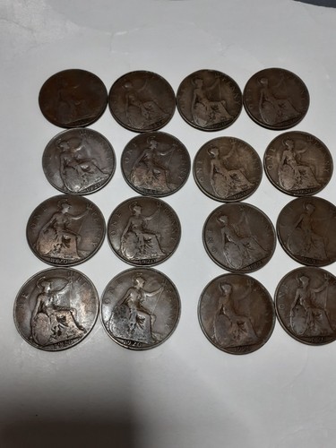 King george penny coins - george,