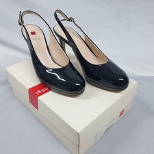 Hogl Black Patent UK Size 6 Women's Slingback Court Shoes
