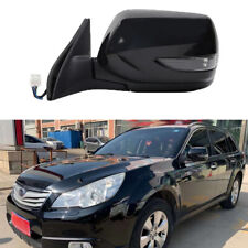 Left Side Black Door Wing Mirror 9Pins Folding Heated For Subaru Legacy Outback