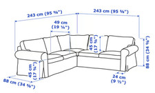 IKEA - Ektorp L shaped - COVER
