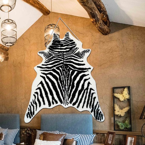 Big zebra stripe print rug - zebra,