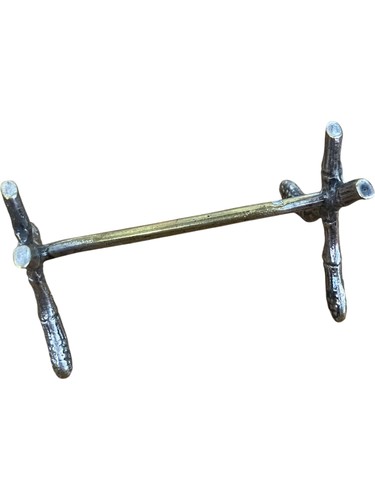 Antique brass pipe rack metal - brass,