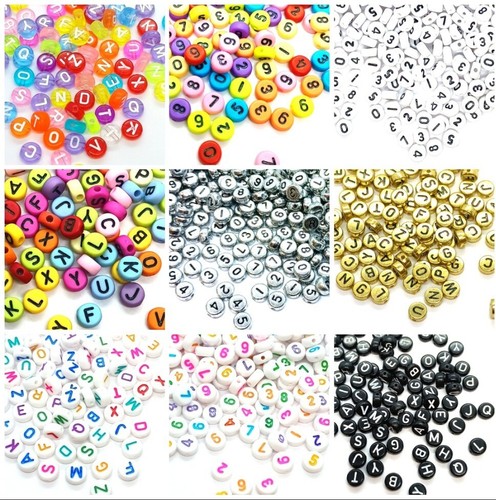 100pcs 7mm flat round