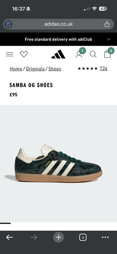 Adidas samba green croc uk - og,